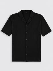 Walker & Hunt Relaxed Seersucker Camp Collar Shirt