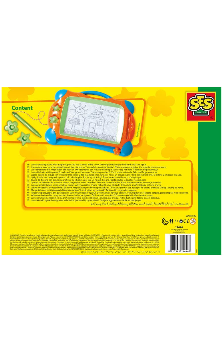 SES Creative Magnetic Drawing Board Art Activity, Kids 3+, Alternate, color, Multicolored