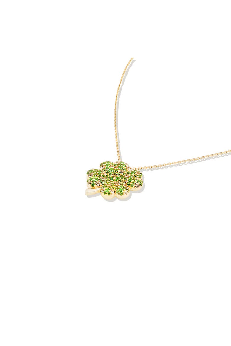 Juju Four Leaf Clover Charm Necklace, Alternate, color, Gold