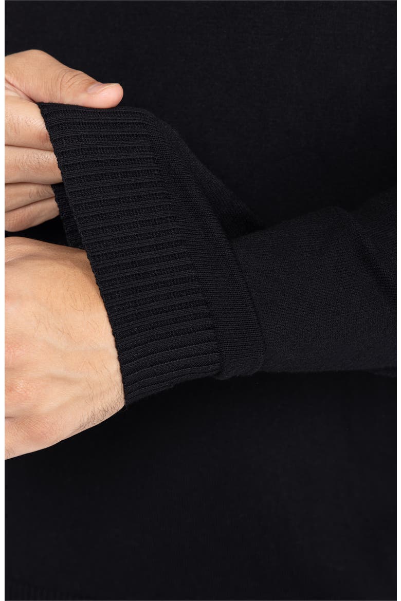 Core Knit Pullover Hoodie, Alternate, color, BLACK