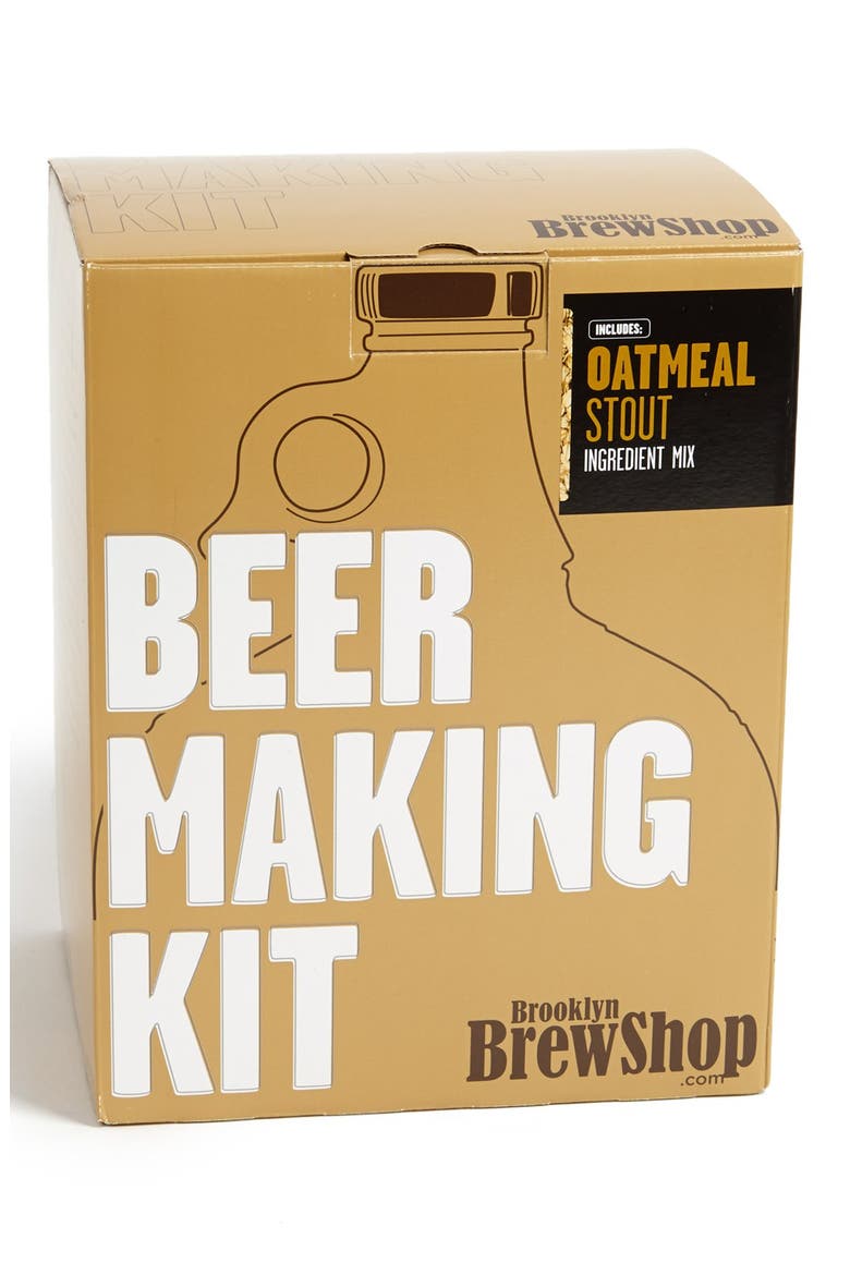 'Oatmeal Stout' One Gallon Beer Making Kit, Main, color, BROWN