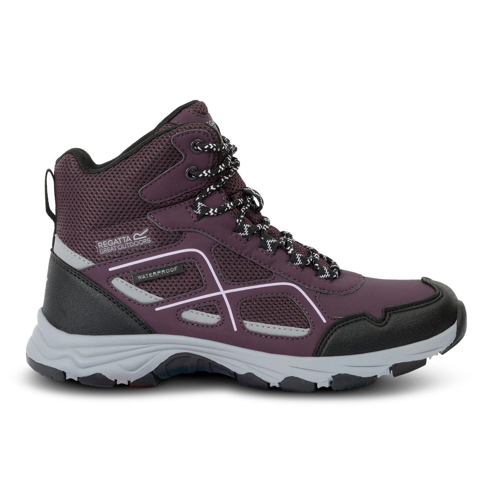 Lady Vendeavour Walking Boots, Alternate, color, Deep Plum and Lilac Frost