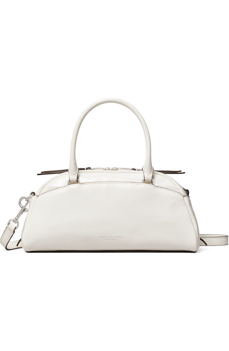 Tory Burch Small Bowler Top Handle Bag, Main, color, Bianco