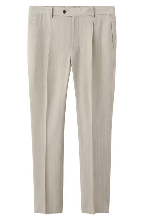 Slim Fit Pinstripe Pants