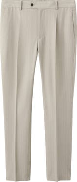 MANGO Slim Fit Pinstripe Pants
