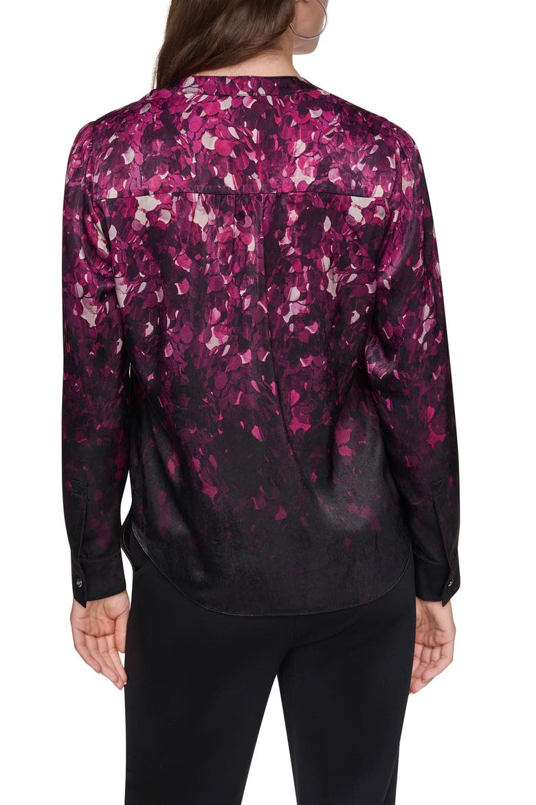 Pleated Long Sleeve Top, Alternate, color, PAILLETTE