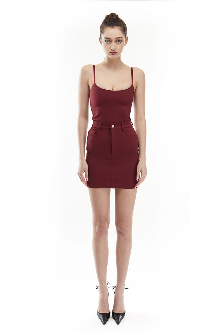 Celeste Top, Alternate, color, Burgundy