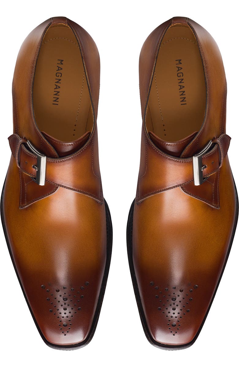 Magnanni Marco II Perf Water Resistant Monk Strap Shoe, Alternate, color,