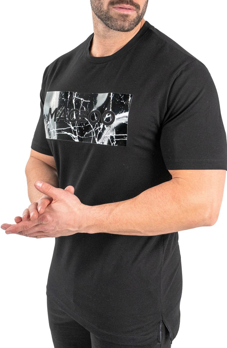 Maceoo Marble Cotton Graphic T-Shirt, Alternate, color, 