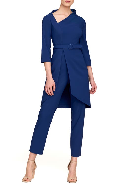 Kay Unger Perdita Jumpsuit In Admiral Blue