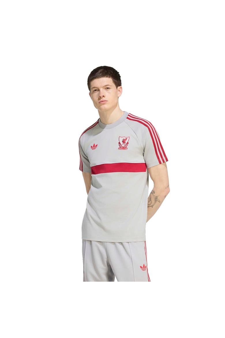Men's adidas Originals Gray Liverpool T-Shirt, Main, color, Gray