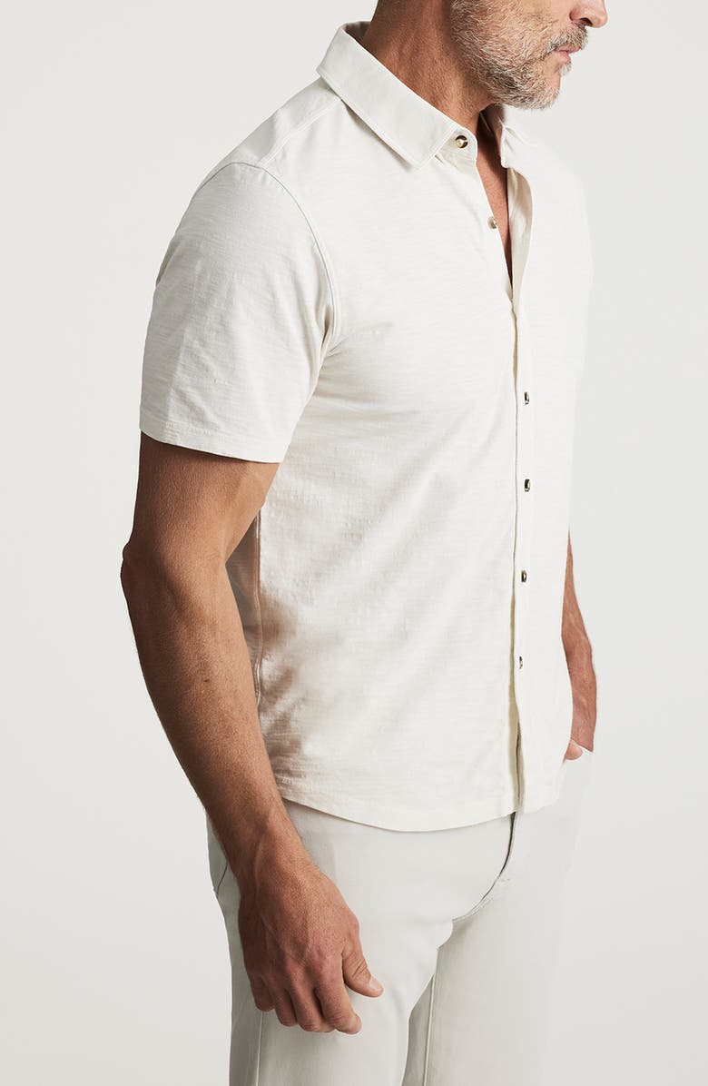 34 Heritage Short Sleeve Slub Cotton Jersey Button-Up Shirt, Alternate, color,