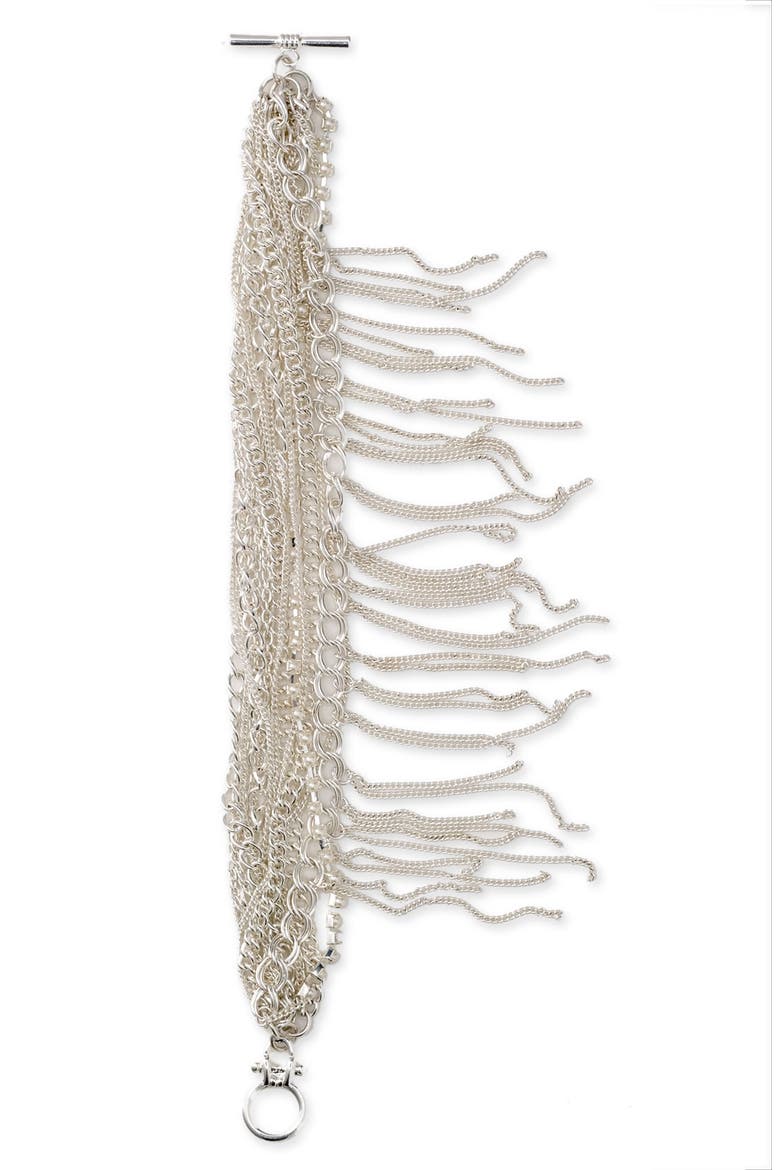 Multi Chain Bracelet, Alternate, color, SILVER