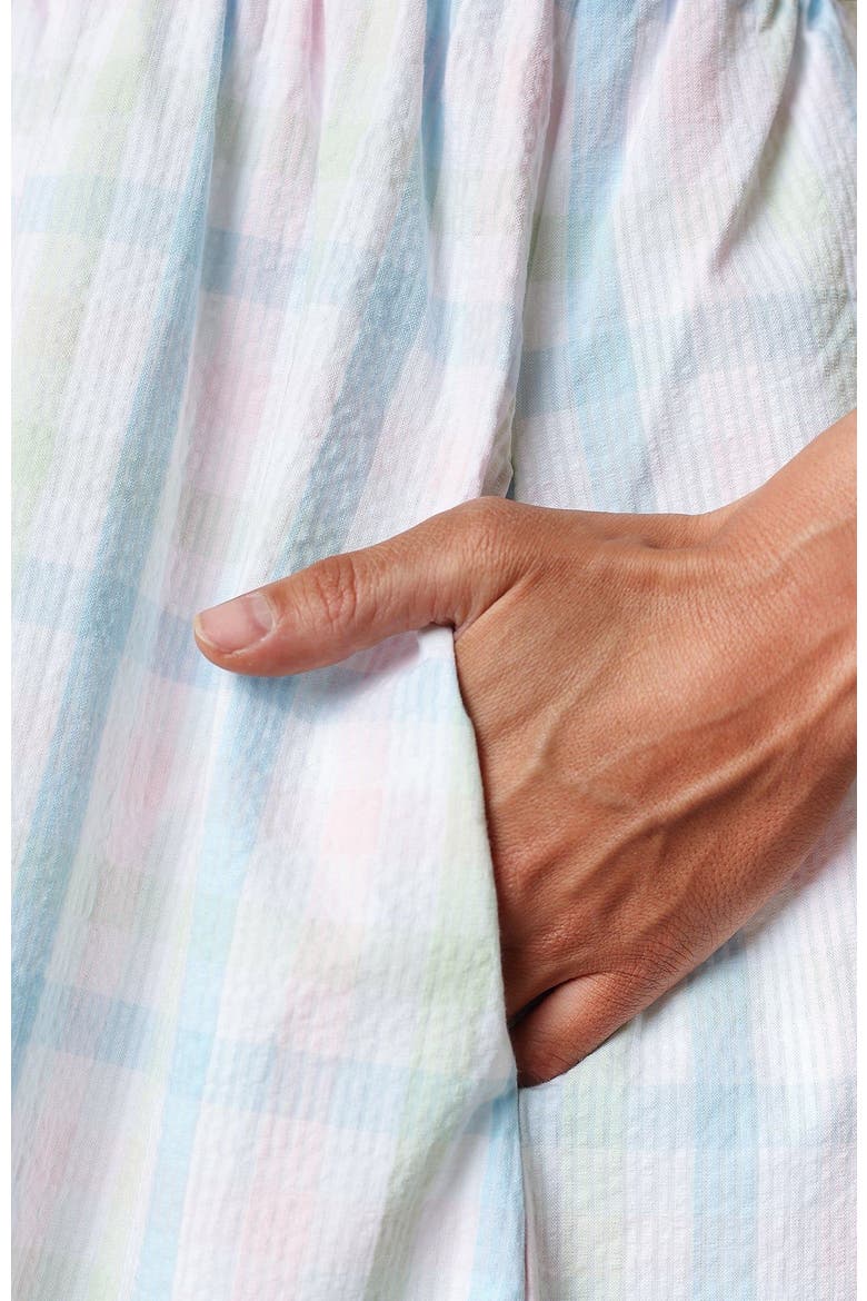 Women's Organic Seersucker Sundress, Alternate, color, Easter Check