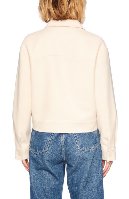 Susana Monaco Pebble Weave Oversized Cargo Jacket In Belgian Creme In Belgian Creme