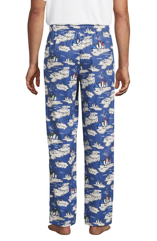 Lands' End Flannel Pajama Pants In Blue