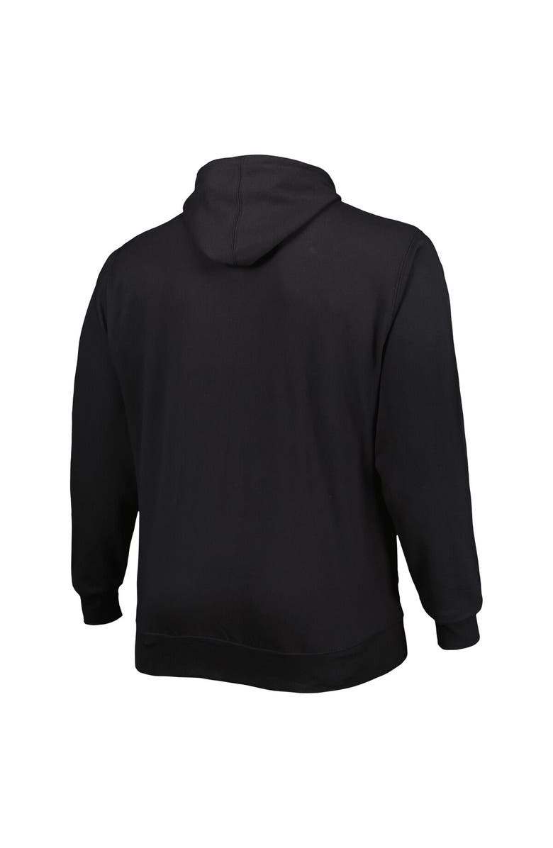 PROFILE Men's Black San Antonio Spurs Big & Tall Heart & Soul Pullover Hoodie, Alternate, color, Black