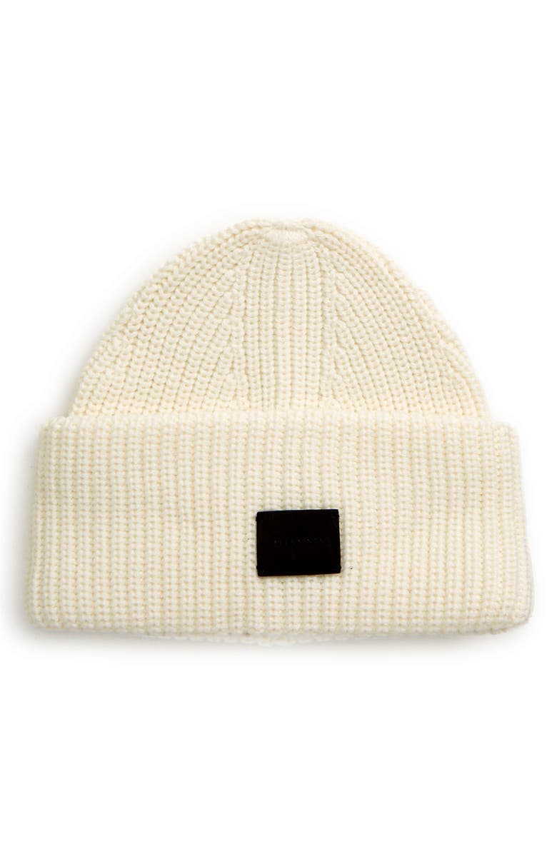 AllSaints Half Cardigan Stitch Beanie, Main, color, 