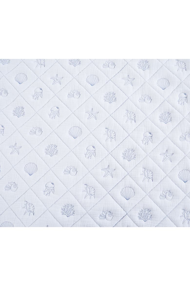 Marine Sea Bedding Quilt Collection, Alternate, color, Blue