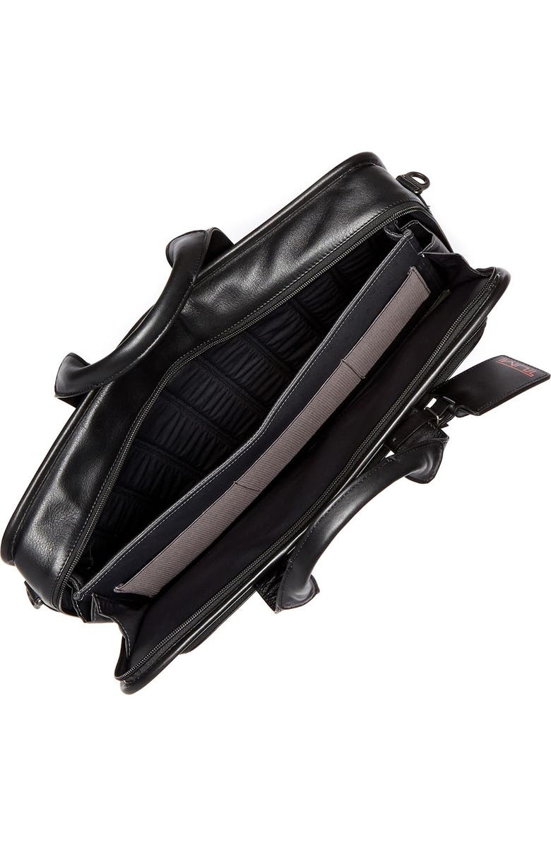 TUMI Alpha Slim Large Screen Computer Portfolio Leather Briefcase, Alternate, color,