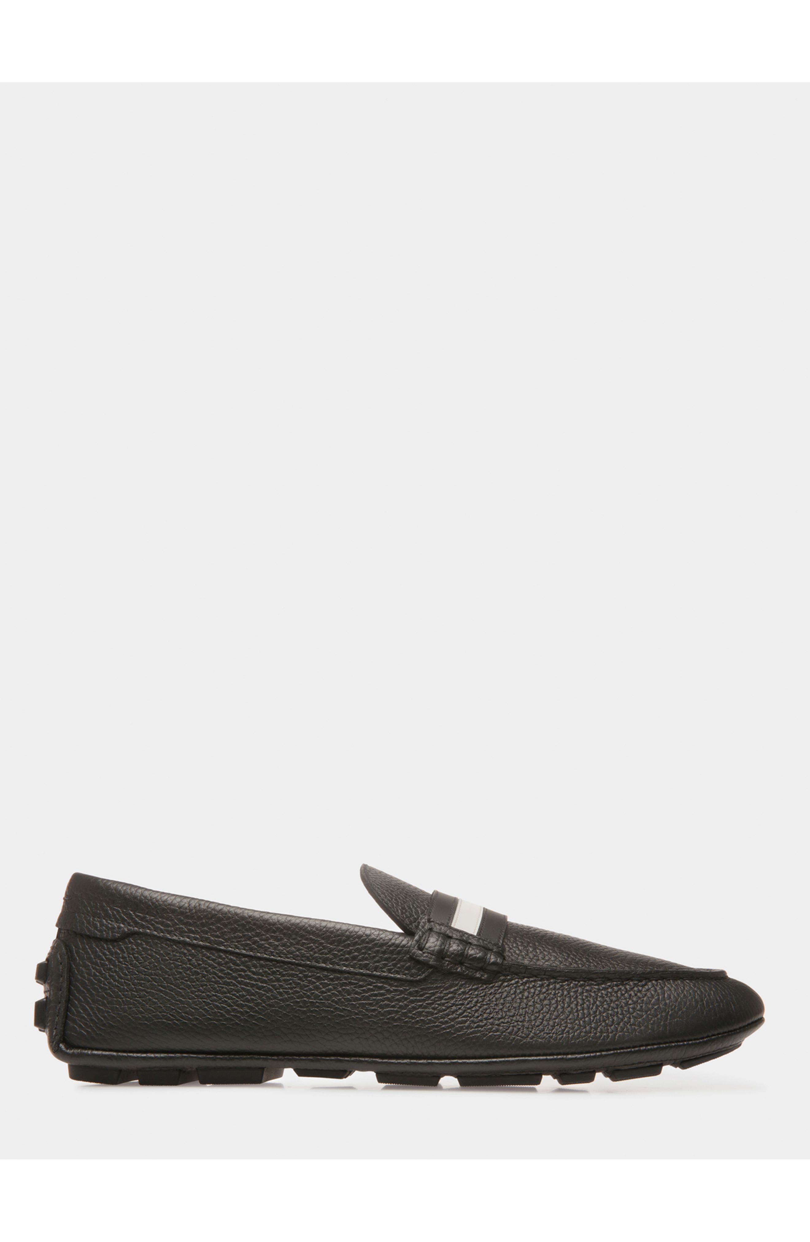 Bally Kerbs Drivers In Leather, Main, color, Black