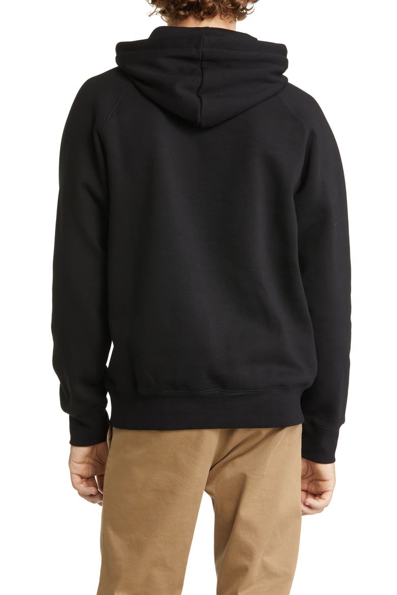 Work In Progress Chase Cotton Blend Hoodie, Alternate, color, BLACK / GOLD