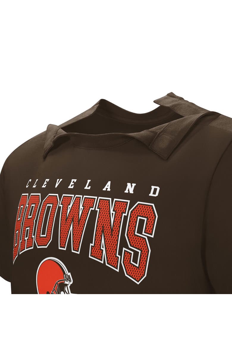 NFL Men's  Brown Cleveland Browns Home Team Adaptive T-Shirt, Alternate, color, Brown