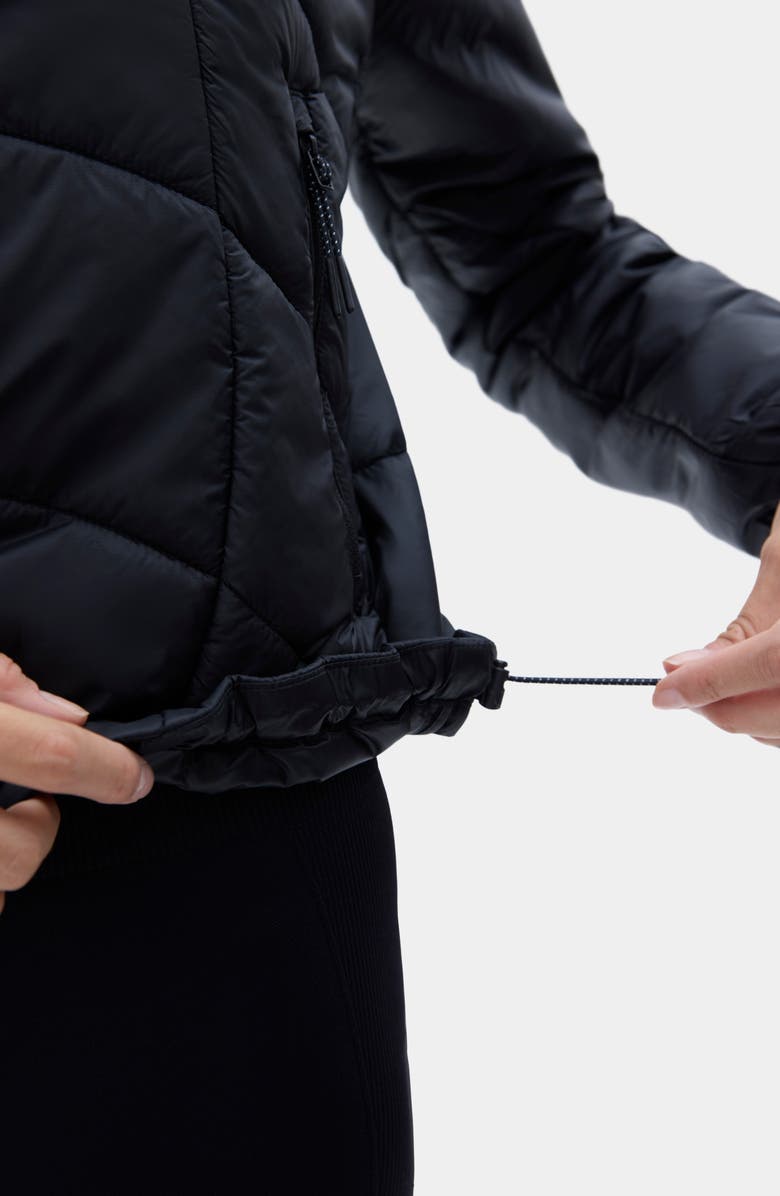 Halfdays Claude Water Repellent Quilted Puffer Jacket, Alternate, color, Black