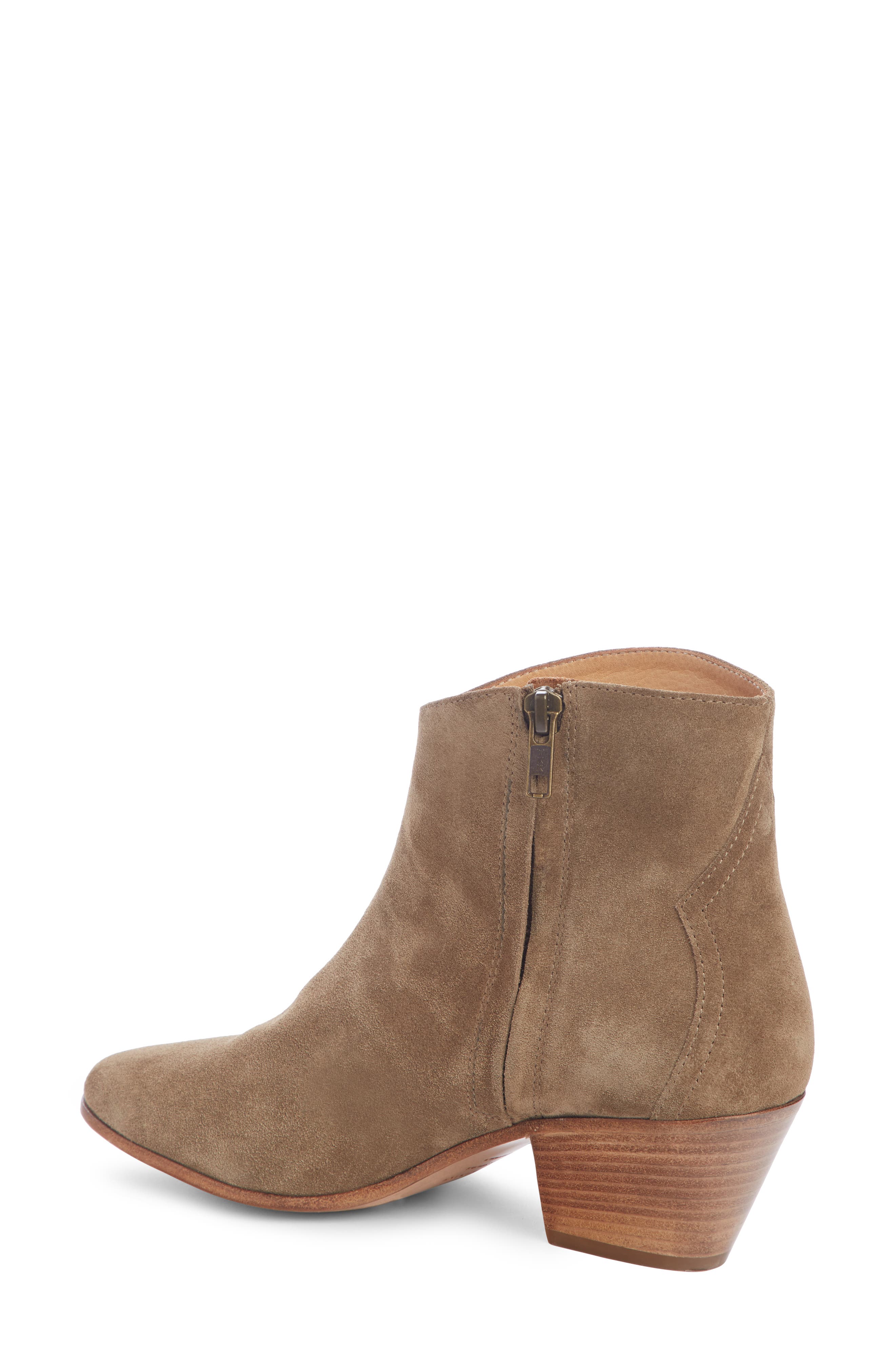 Isabel Marant Dacken Stacked Heel Bootie, Alternate, color, 