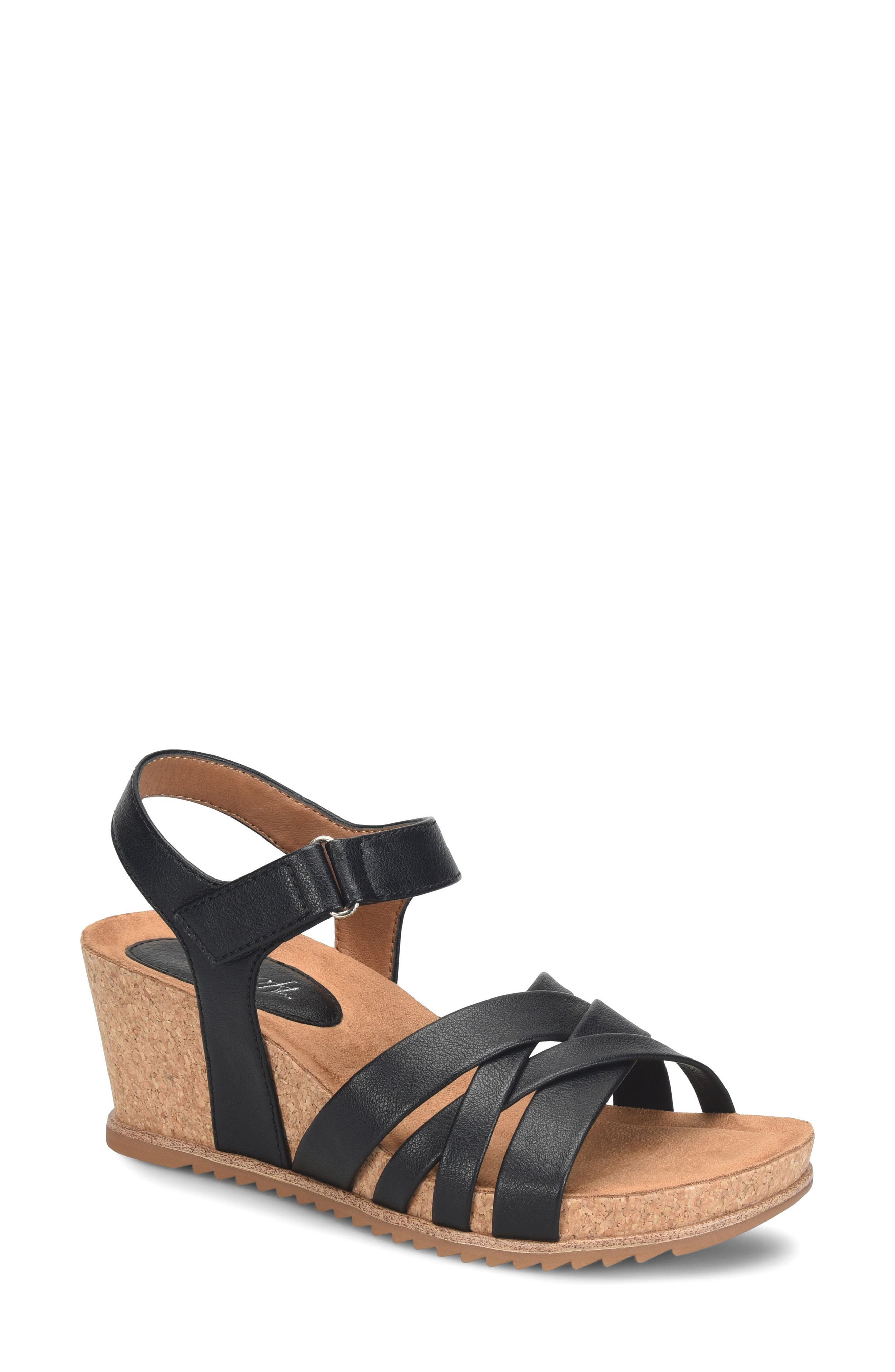 EUROSOFT Tate Wedge Sandal, Main, color, 