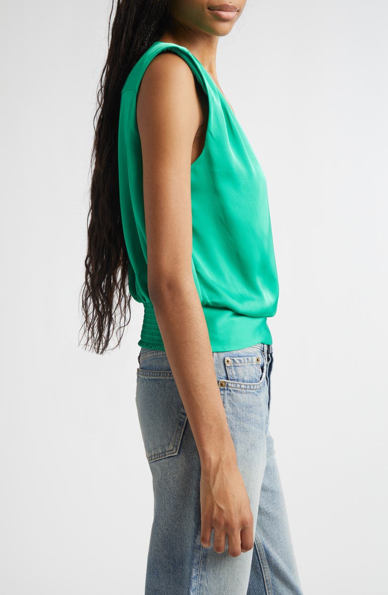 Ramy Brook Salina Sleeveless Satin Wrap Top, Alternate, color, 