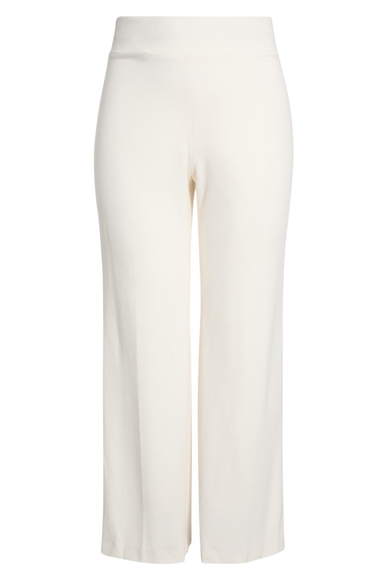 High Waist Wide Leg Pull-On Pants, Alternate, color, WHITE DOVE