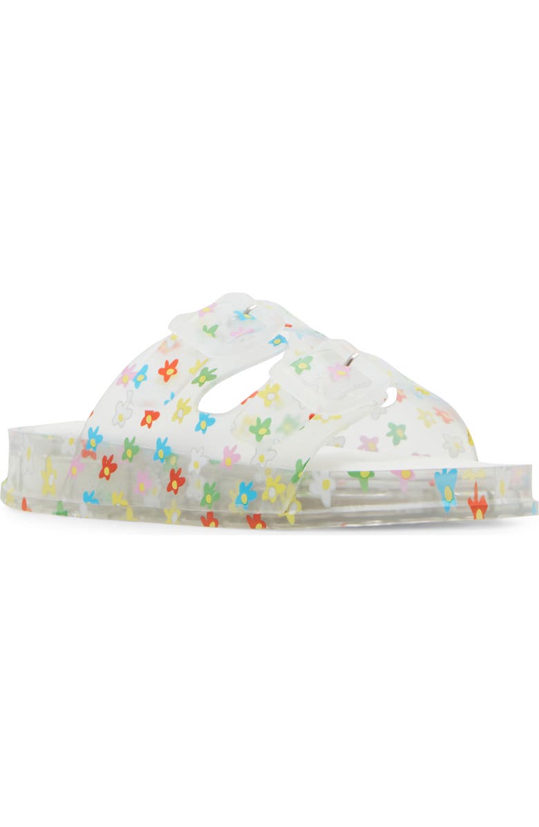 Steve Madden JLolli Glitter Rainbow Jelly Sandal, Main, color, Floral Multi