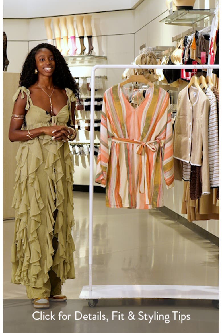 Aurora Stripe Long Sleeve Minidress video