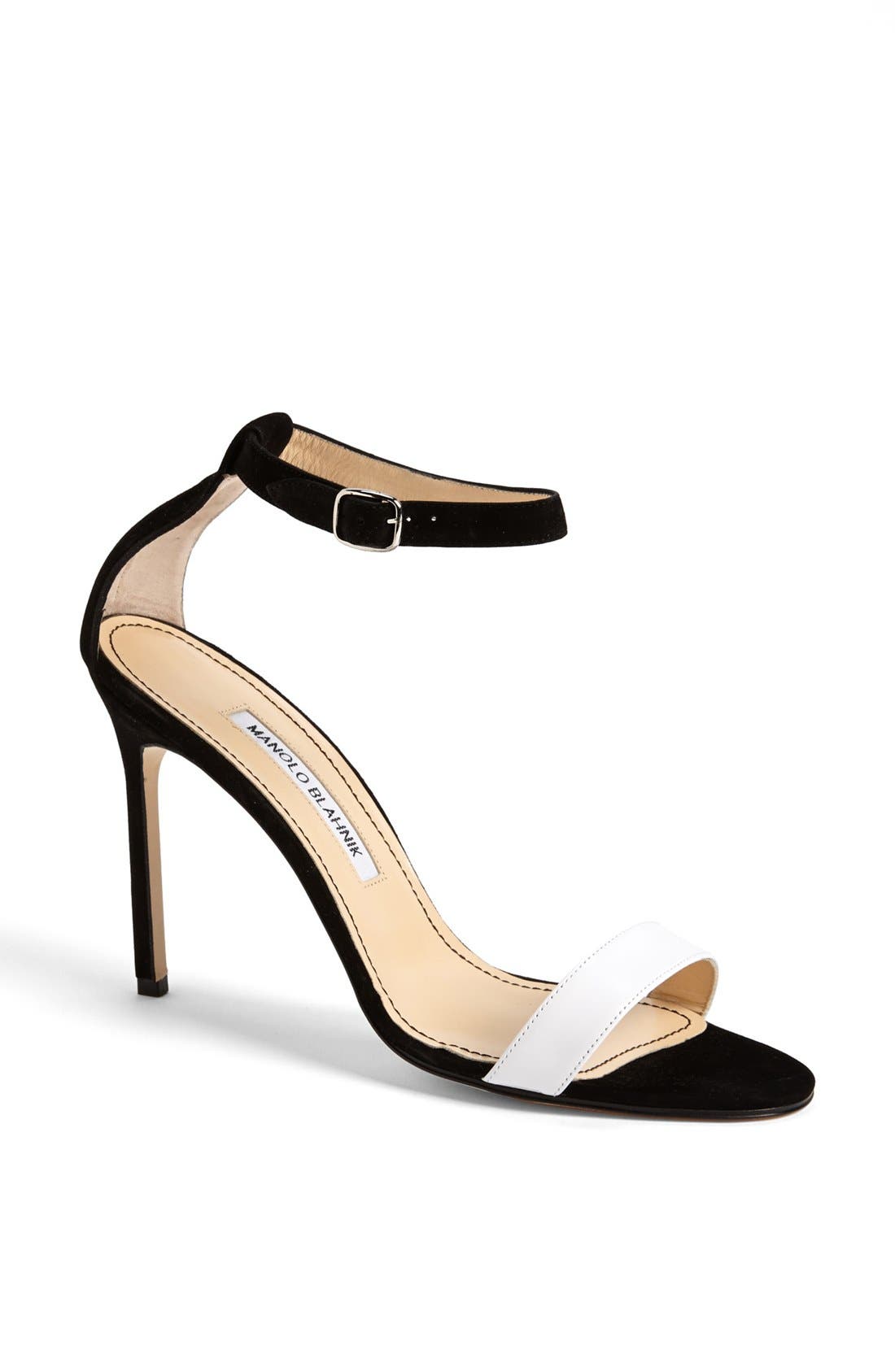 'Chaos' Bicolor Sandal, Main, color, BLACK