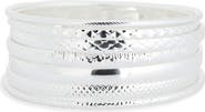 NORDSTROM RACK Set of 7 Etched Bangle Bracelets