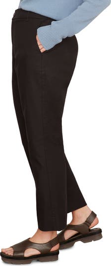 Stretch Cotton Blend Cigarette Pants