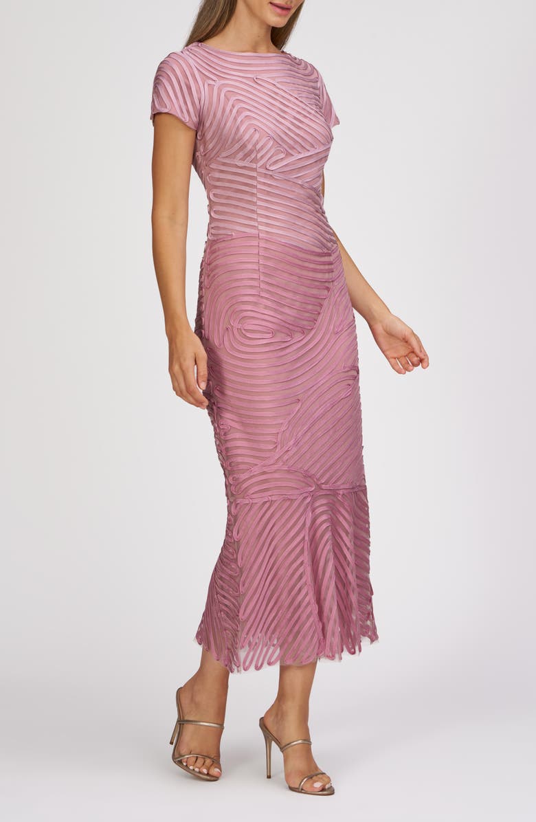 JS Collections Julianna Soutache Cocktail Dress, Alternate, color, Multi Pink