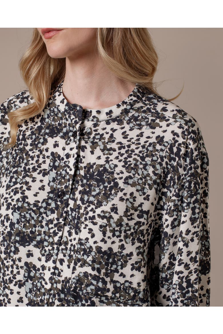 Printed Drop Shoulder Long Sleeve Shirt, Alternate, color, Ecru Confetti Print