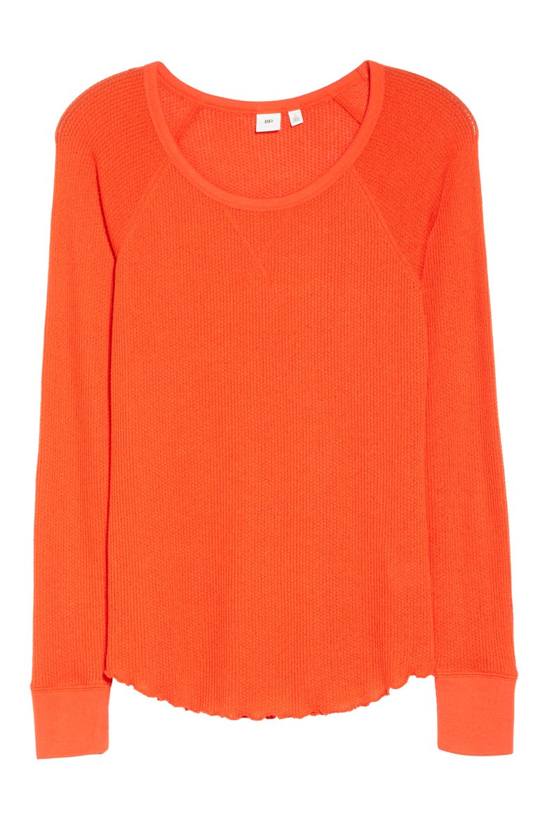 Thermal Long Sleeve Tee, Alternate, color, RED FIERY