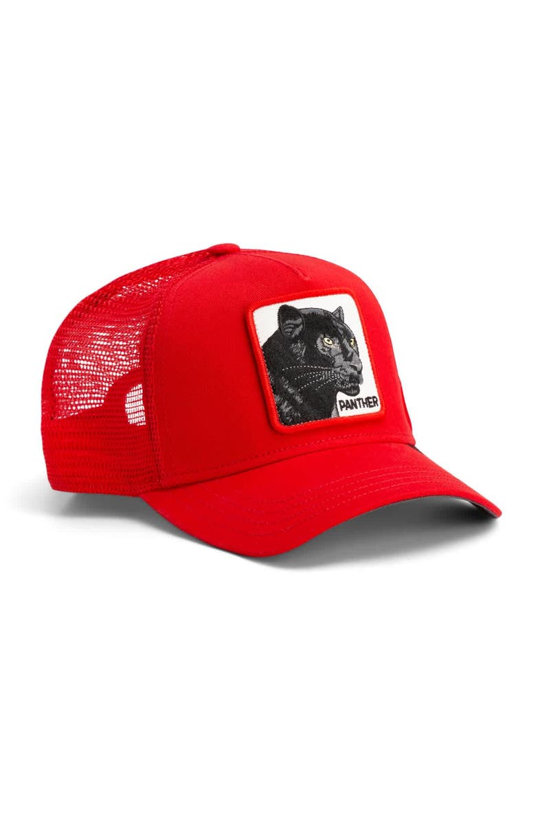 Goorin Bros. Men's Red Goorin Bros The Panther Adjustable Trucker Hat, Alternate, color, Red