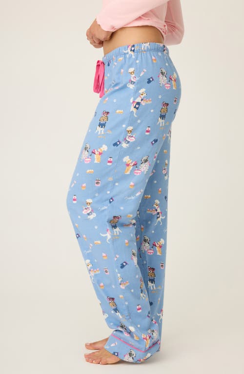 Pj Salvage Flannel Pajama Pants In Blue