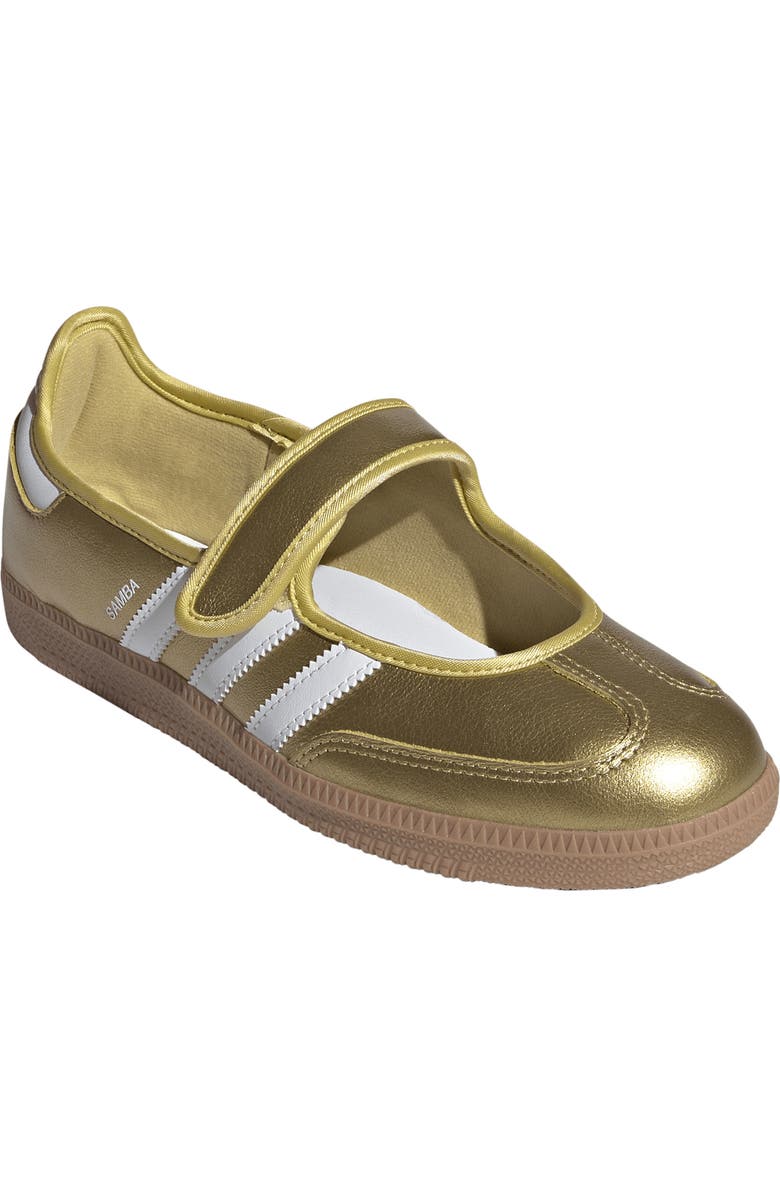 adidas Samba Jane Sneaker, Main, color, Gold Met./ Ftwr White/ Gum4