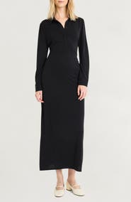 トップス French Sleeve Polo Long Dress Women's Heavy Piqué Buttoned Polo Dress - Dresses - New In