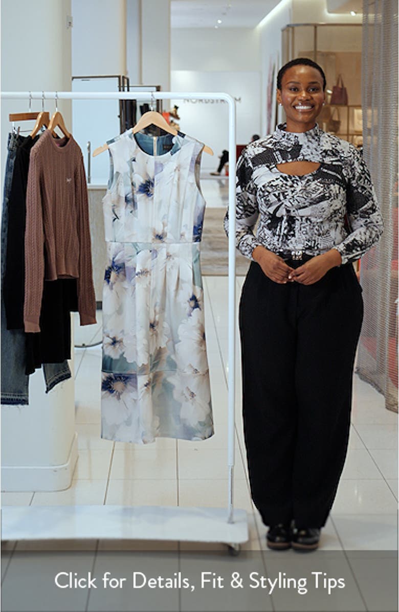 Floral Fit & Flare Midi Dress, sales video thumbnail