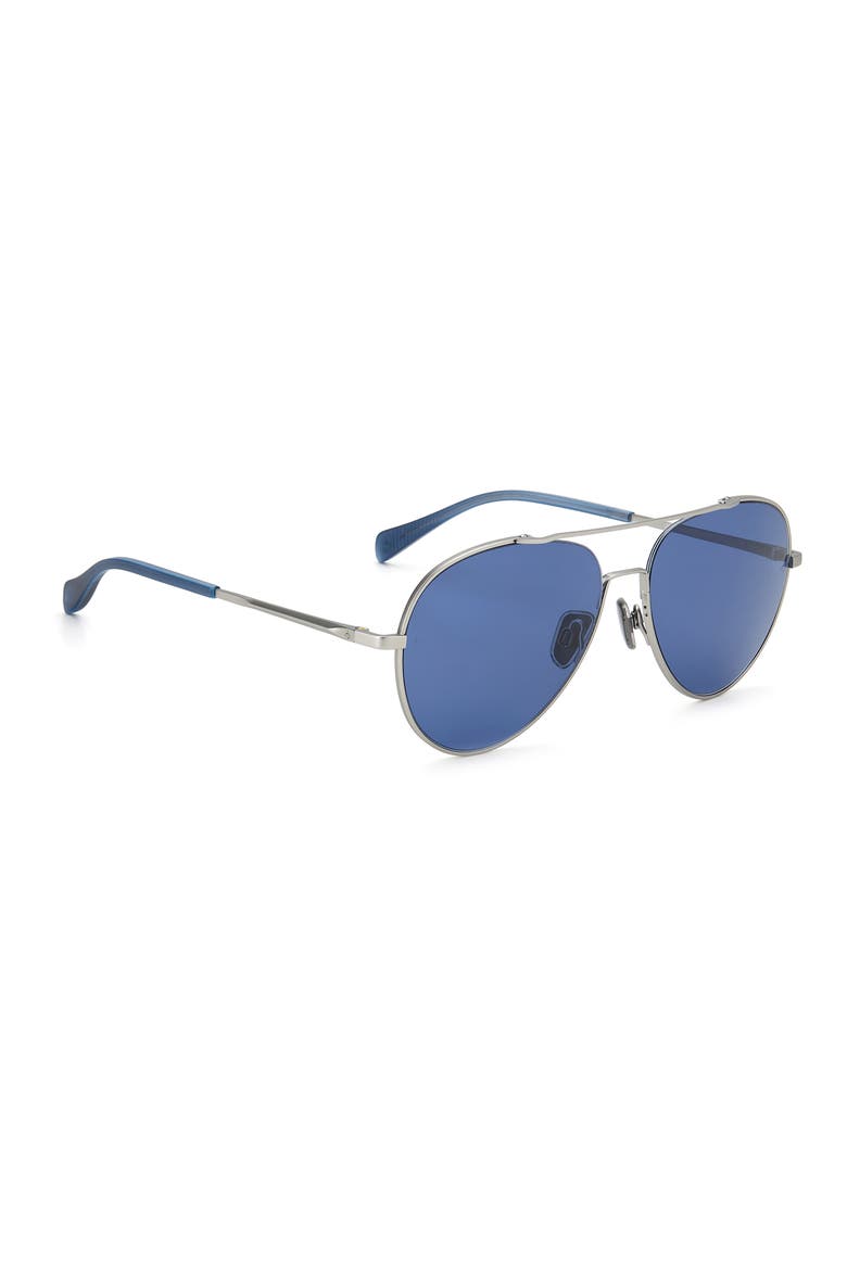 58mm Gradient Aviator Sunglasses, Alternate, color, GREY / BLUE