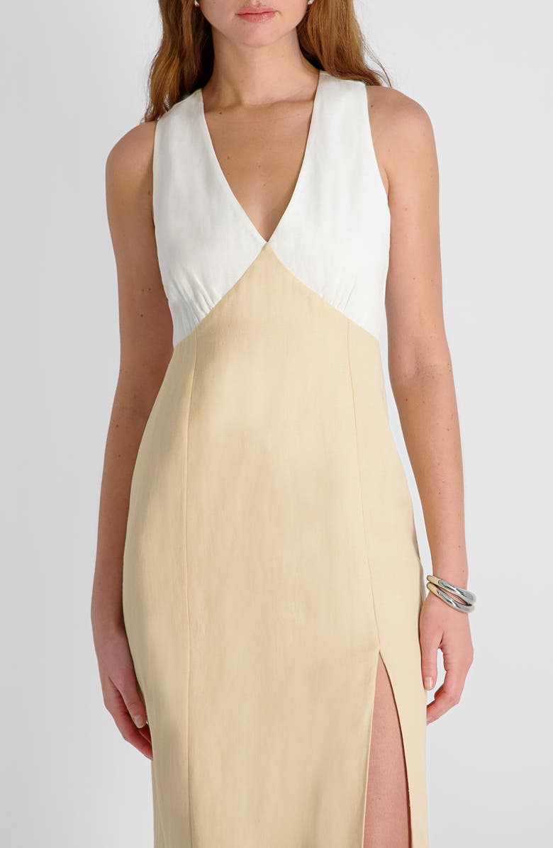 French Connection Cooper Sleeveless Maxi Dress, Alternate, color, Summer White-Tru Beige