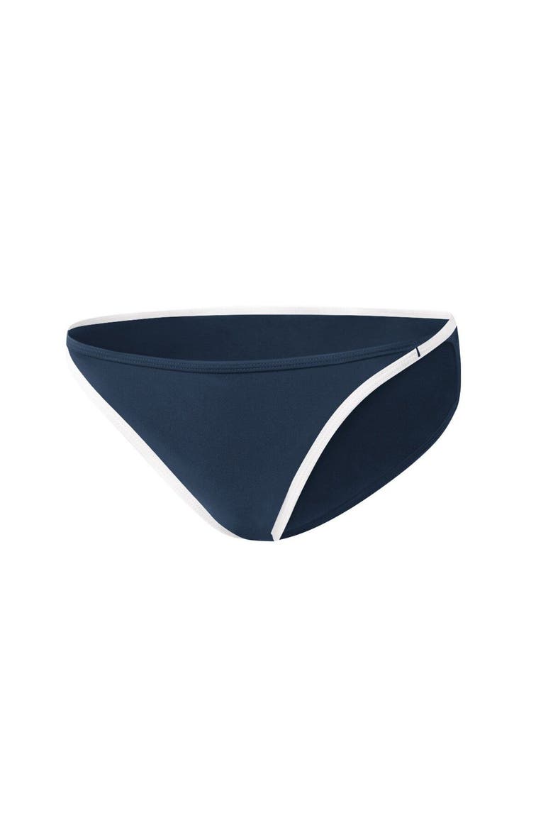 Women's G-III 4Her by Carl Banks Navy Michigan Wolverines Play Action Bikini Bottoms, Alternate, color, Navy