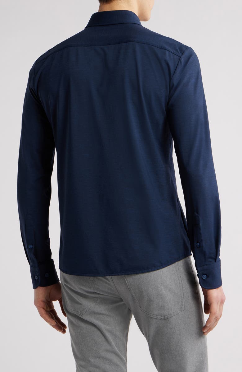 BOSS Roan Kent Knit Button-Up Shirt, Alternate, color,