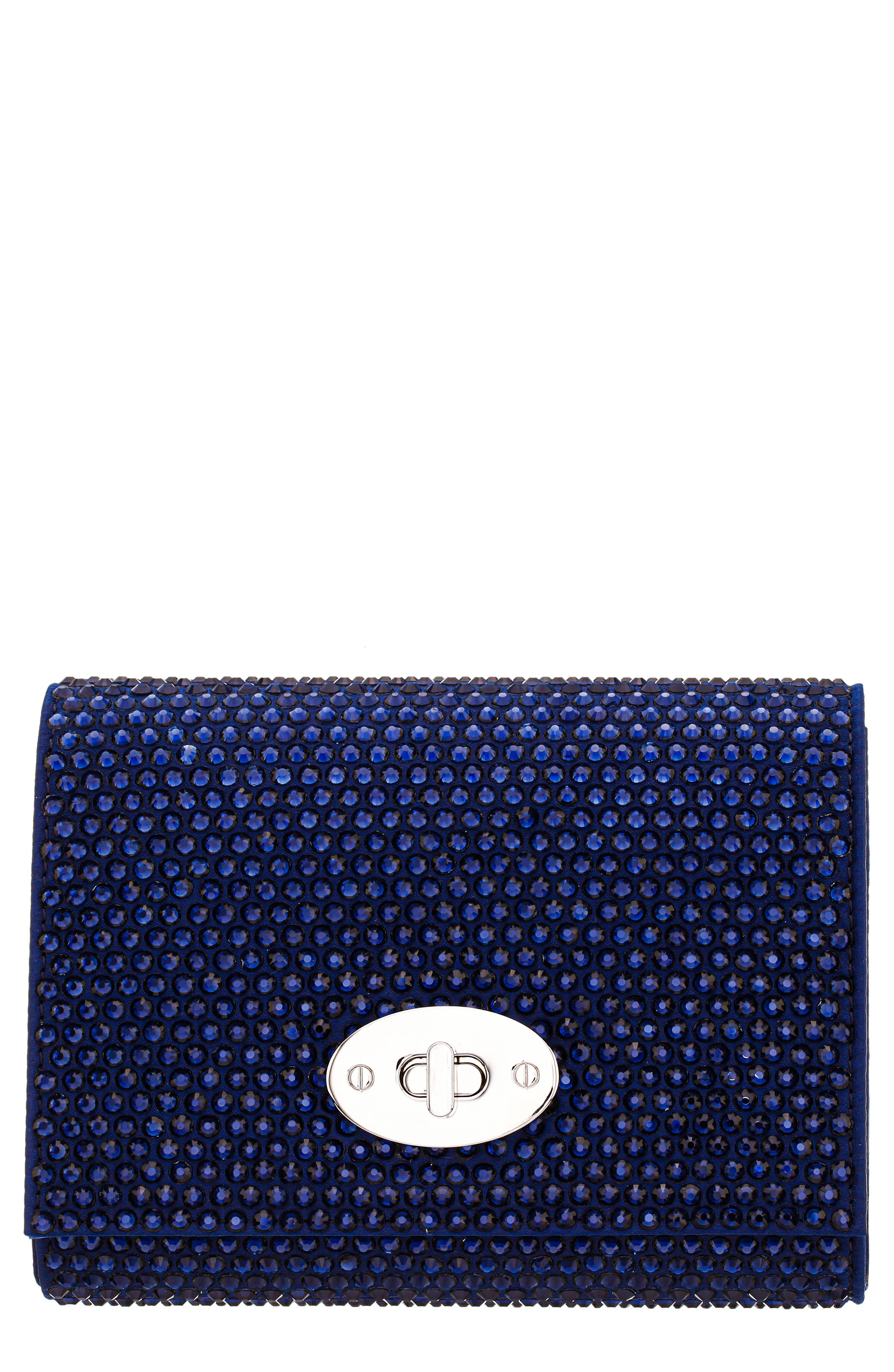 Nina Cilian Clutch, Main, color, Navy